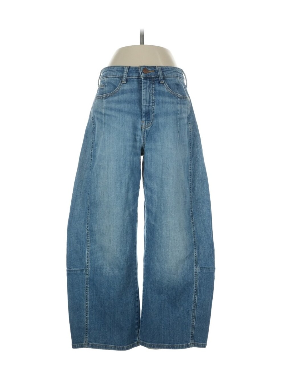 Pilcro Wide Leg High-Waist Blue Denim Jeans